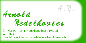 arnold nedelkovics business card